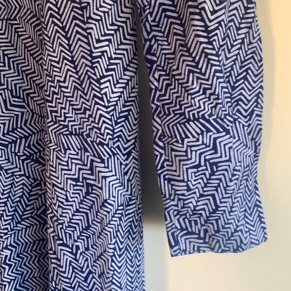VINTAGE DVF Fit & Flare jersey Maxi - Dyed Blue print US M Est. - Picture 9 of 11